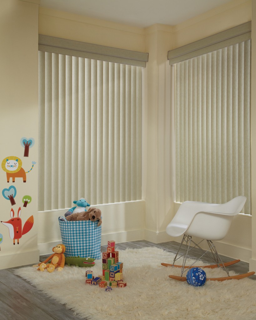 Somner® Custom Vertical Blinds Peninsula Window Coverings
